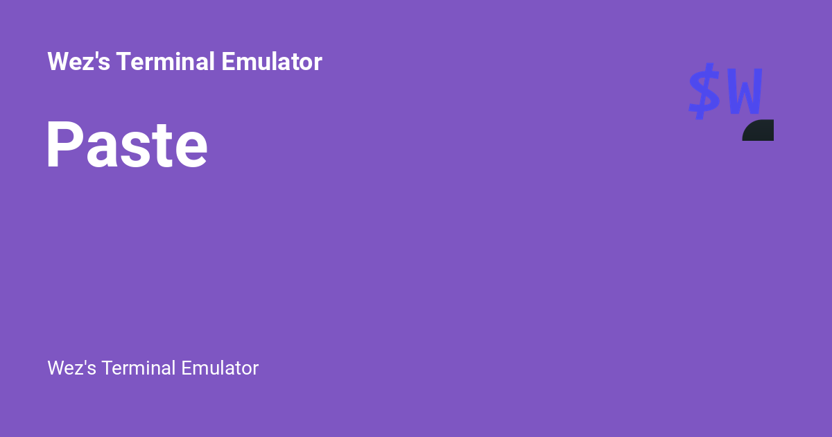 paste-wez-s-terminal-emulator